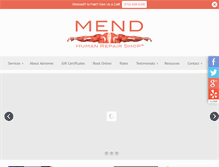 Tablet Screenshot of mendyourbody.com